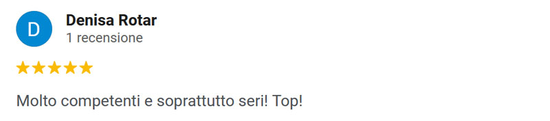 Recensione Google Denisa Rotar su VendiRistrutturato